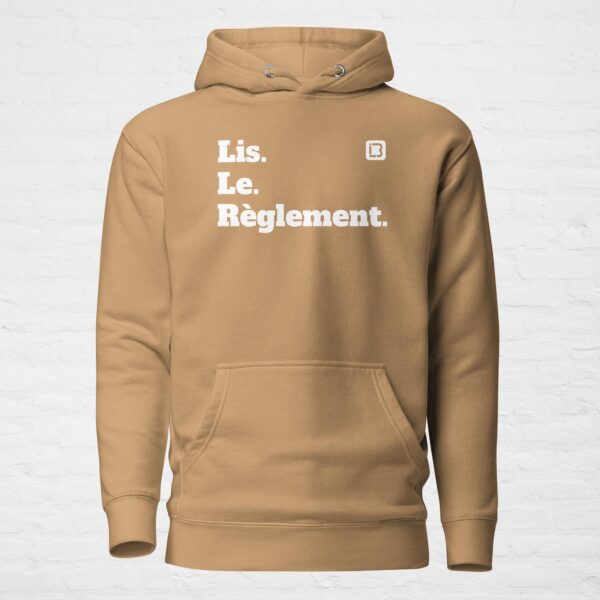 Unisex premium pullover hoodie khaki front 6a0c494e8c6f6.jpg