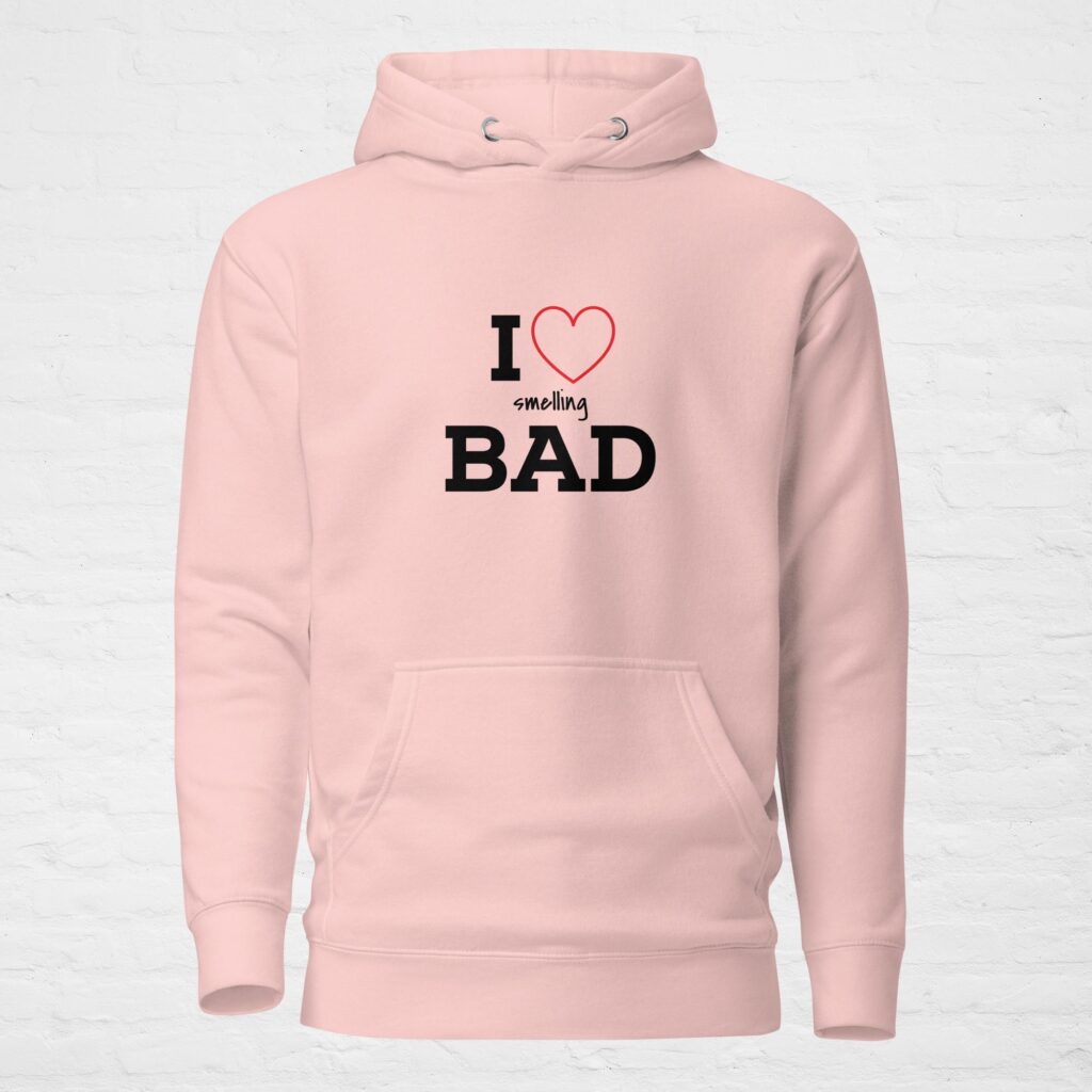 Unisex premium pullover hoodie light pink front 6a0c441144119.jpg