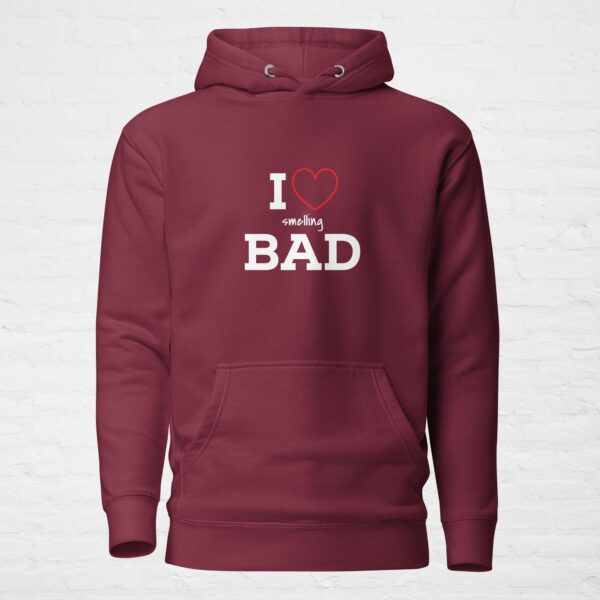 Unisex premium pullover hoodie maroon front 6a0c448172598.jpg