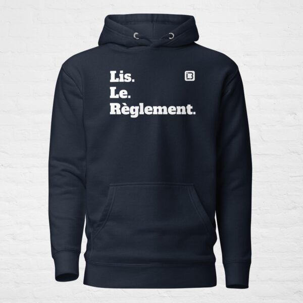 Unisex premium pullover hoodie navy blazer front 6a0c494e8923c.jpg
